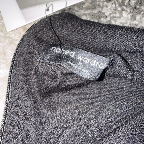 Naked Wardrobe Turtleneck Buttery soft Black Long Sleeve Maxi Dress - X- Large - Picture 6 of 7